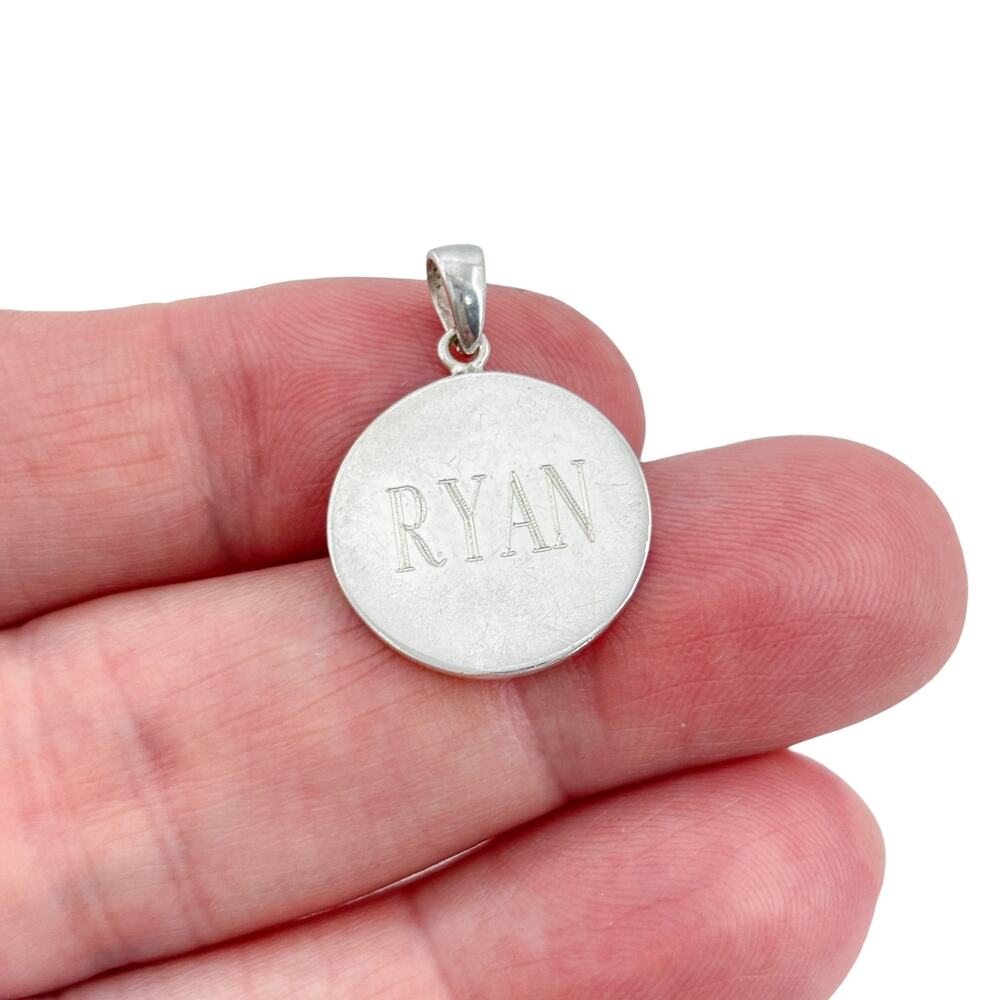 Vintage Sterling Silver 925 Ryan Name Pendant